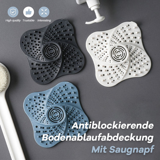 Antiblockierende Bodenablaufabdeckung Mit Saugnapf（2er-Pack）/Anti-blocking floor drain cover with suction cup (2 pieces)