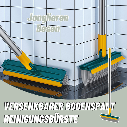 Einziehbare Bodenritze Reinigungsbürste/Retractable floor crack cleaning brush