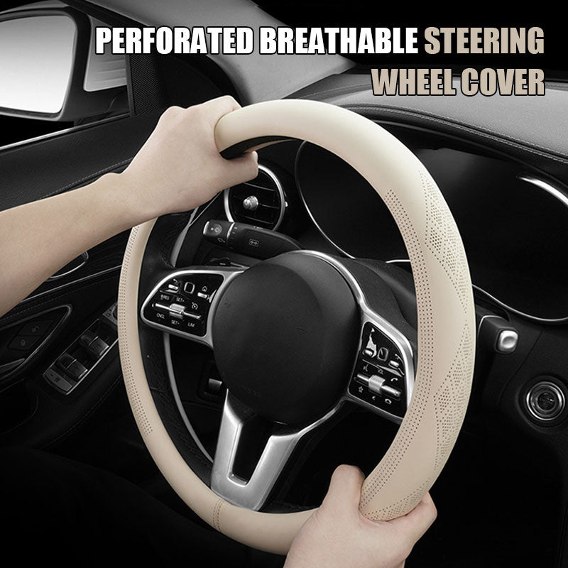 Perforated Breathable Steering Wheel Cover
