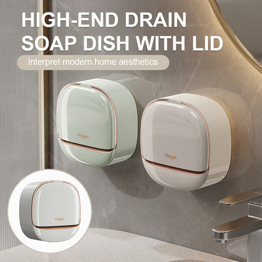 High-end Drain Soap Dish With Lid