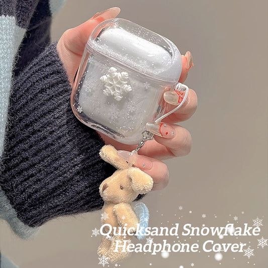 Quicksand Snowflake Headphone Cover
