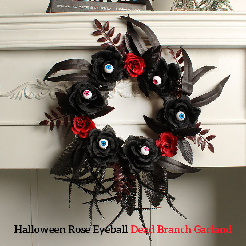 Halloween Rose Eyeball Dead Branch Garland