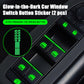 Glow-in-the-Dark Car Window Switch Button Sticker（2 pcs）