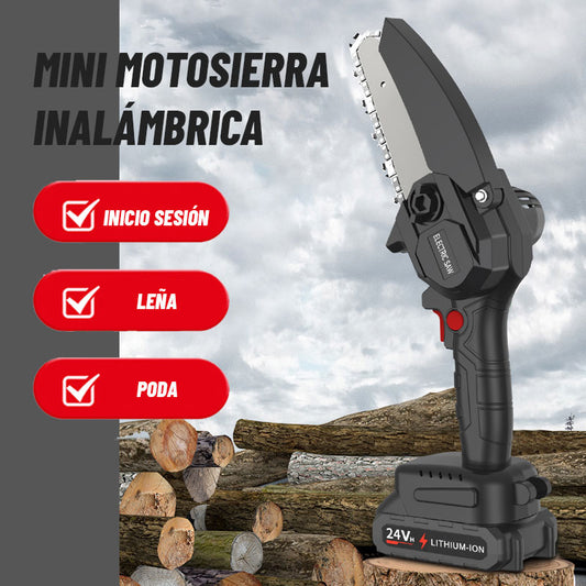 Sierra de cadena eléctrica inalámbrica actualizada/Cordless Mini Chainsaw