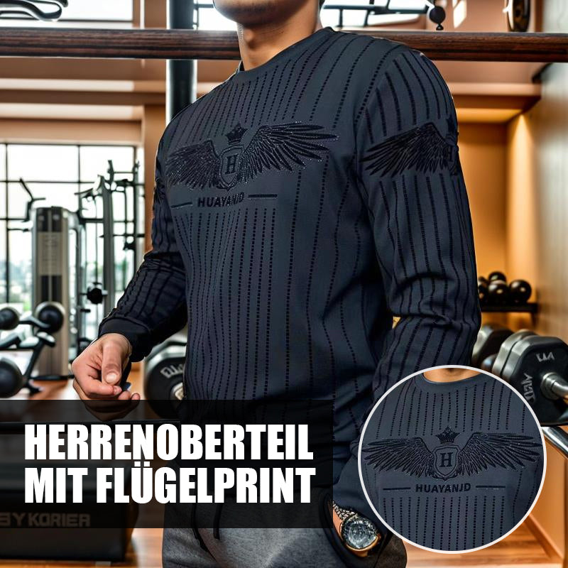 Herrenoberteil mit Flügelprint/Wings print men's top