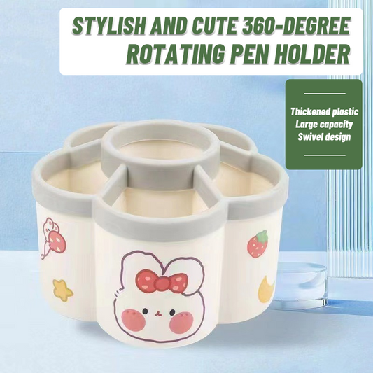 Stylish And Cute 360-Degree Rotating Pen Holder