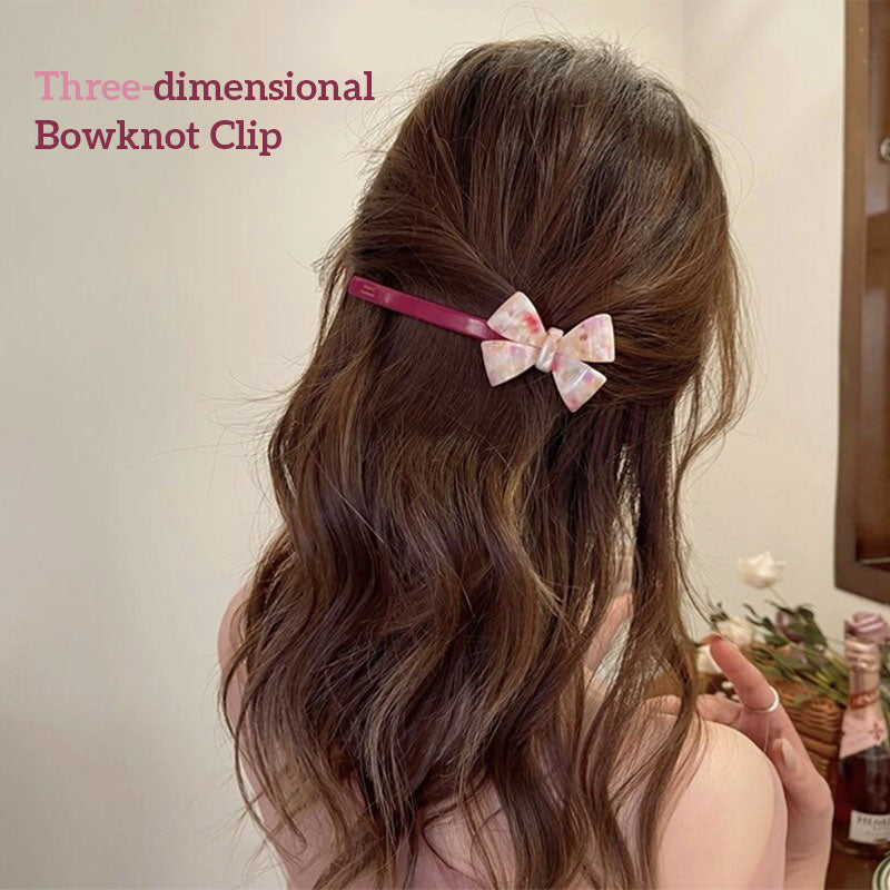 Three-dimensional Bowknot Clip