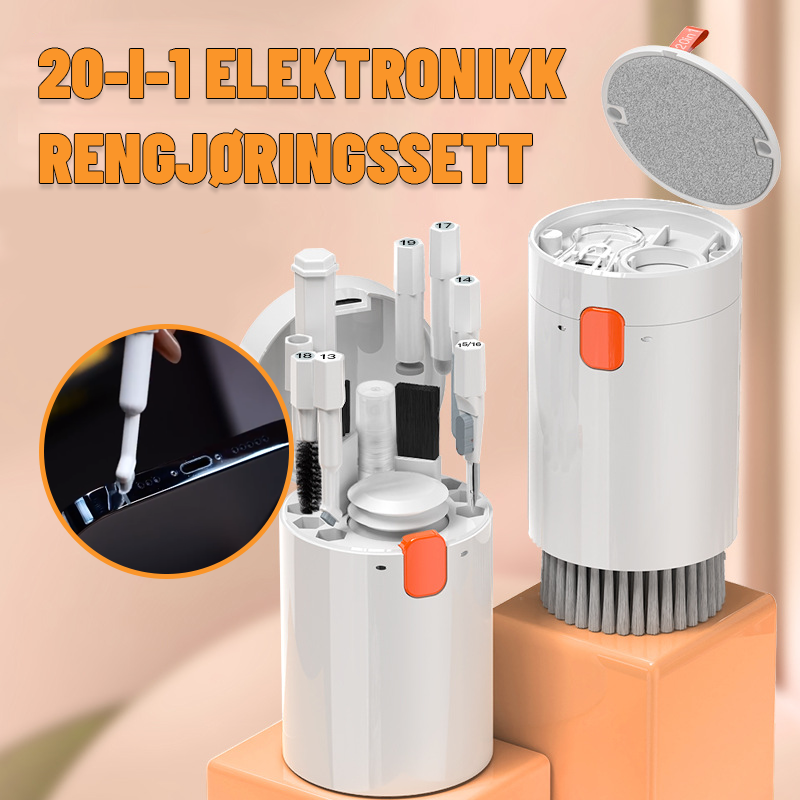 20-I-1 Elektronikk Rengjøringssett/20-In-1 Electronics Cleaning Kit
