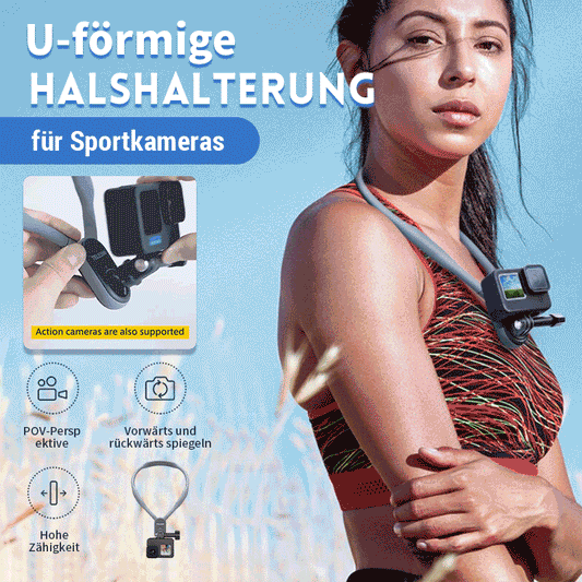 U-förmige Nackenhalterung für Sportkamera/U-shaped neck mount for sports camera