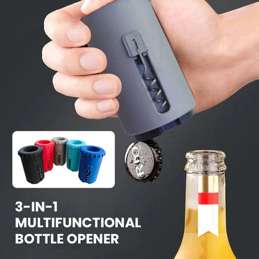 Multifunctional 3-In-1 Bottle Opener