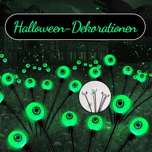 Halloween-Dekorationen - Gruselige Outdoor-Solar-Augenlichter / Spooky outdoor solar eye lights