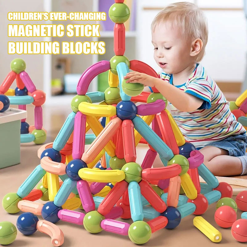 Children'S Ever-Changing Magnetic Stick Building Blocks