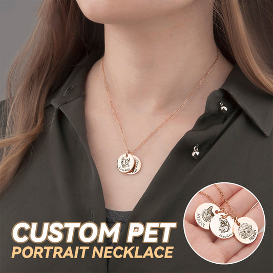 Custom Pet Portrait Necklace