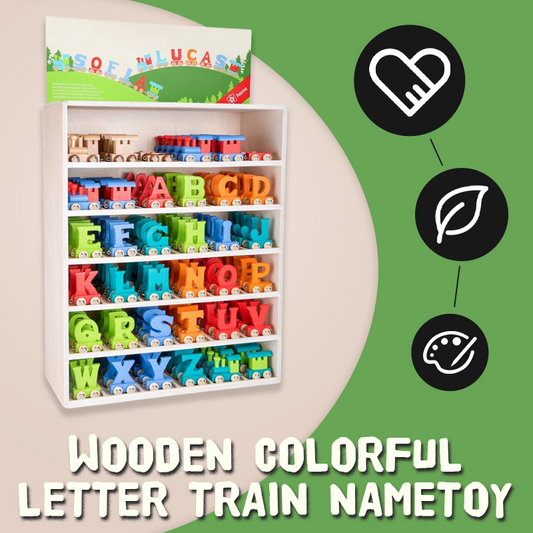 Wooden Colorful Letter Train Name Toy