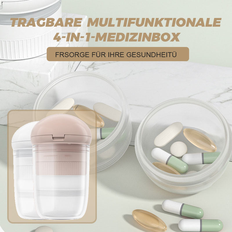 Tragbare, multifunktionale 4-in-1-Medizinbox