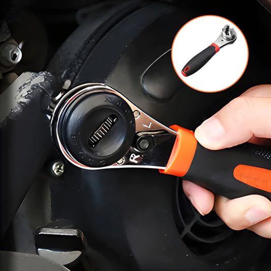 Justerbar skrallenøkkel/Adjustable ratchet wrench