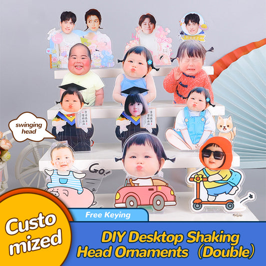 DIY Desktop Shaking Head Ornaments（Double）