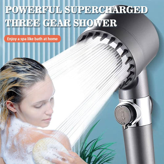 Three-Speed Supercharged Shower Head