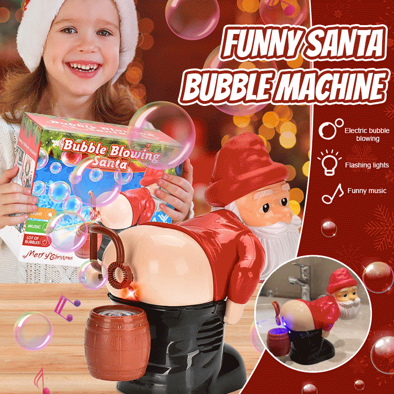 Funny Santa Bubble Machine
