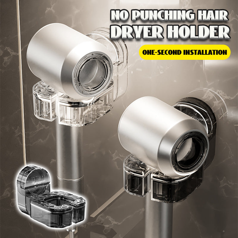 No Punching Hair Dryer Holder