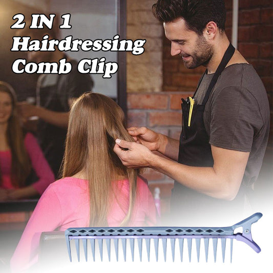 2 in 1 Hairdressing Comb Clip