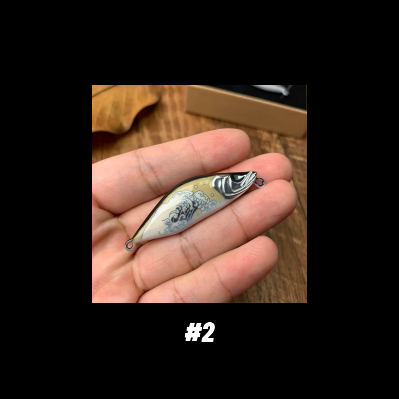 Mandarin Fish Shape Handmade Lure Wood Bait - #2