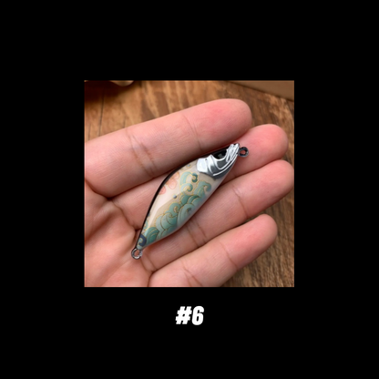 Mandarin Fish Shape Handmade Lure Wood Bait -#6