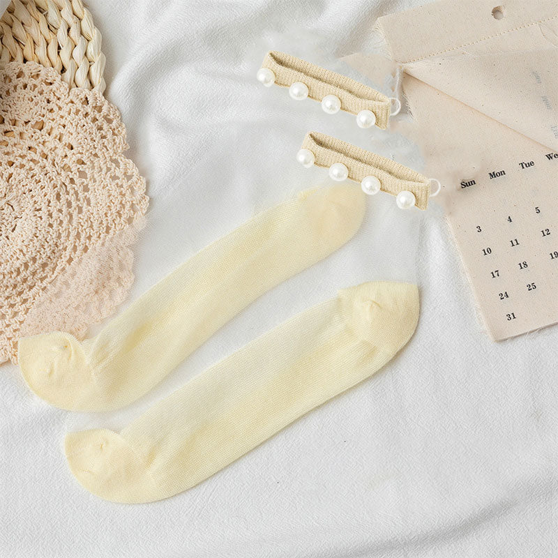 Summer Lace Crystal Socks