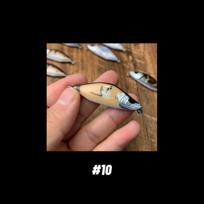 Mandarin Fish Shape Handmade Lure Wood Bait - #10