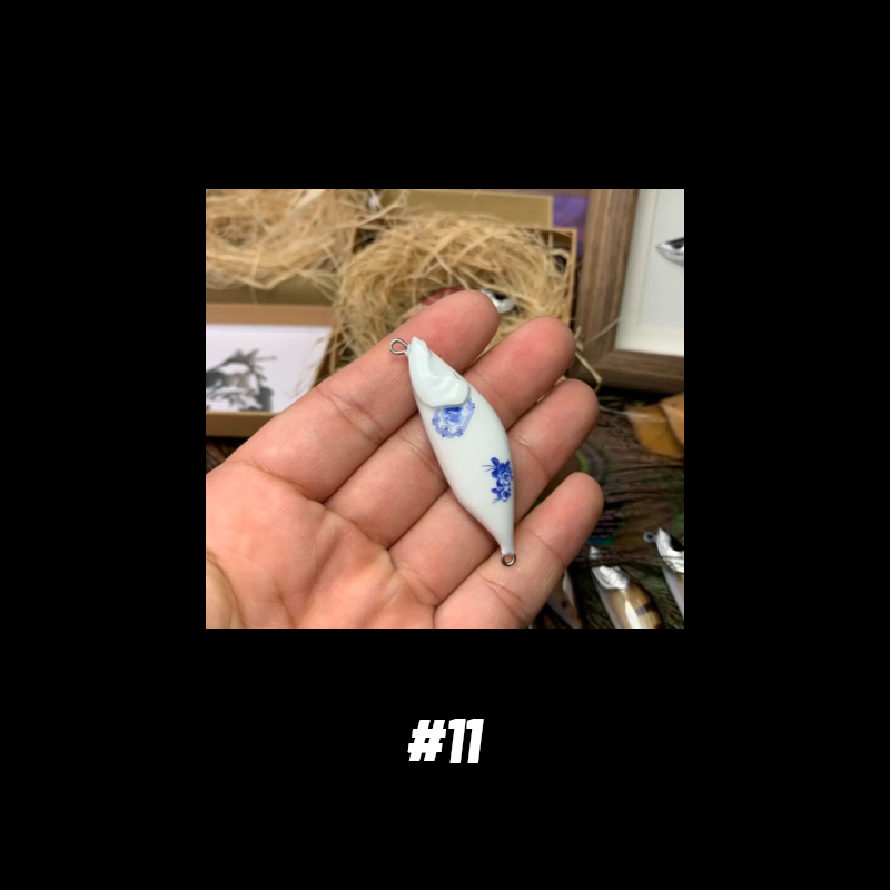 Mandarin Fish Shape Handmade Lure Wood Bait - #11