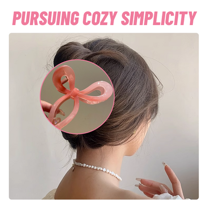 Colorful Metal Bow Cross Clip 🌈🎀