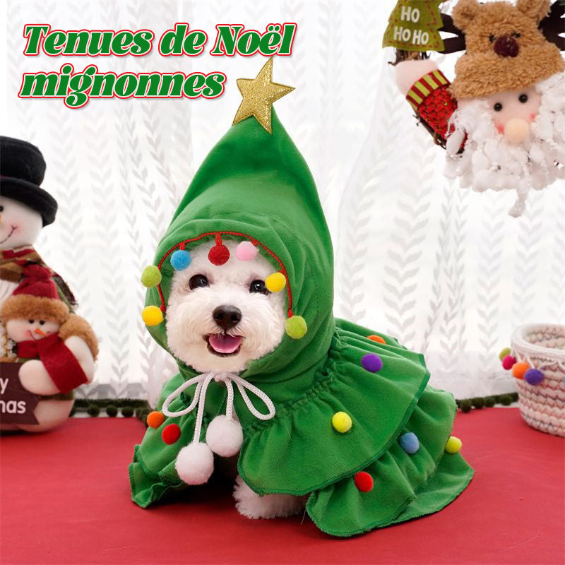 Châle De Cape De Noël Pour Animaux De Compagnie/Christmas pet cape shawl