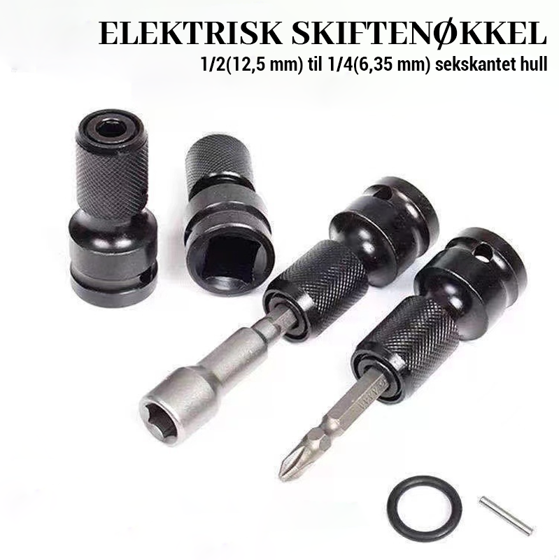 1/2 Til 1/4 Sekskantet Vindskruehylseomformer/Electric wrench adapter
