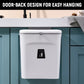 Kitchen Wall-Mounted Trash Can With Lid