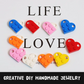 Love Building Blocks Keychain