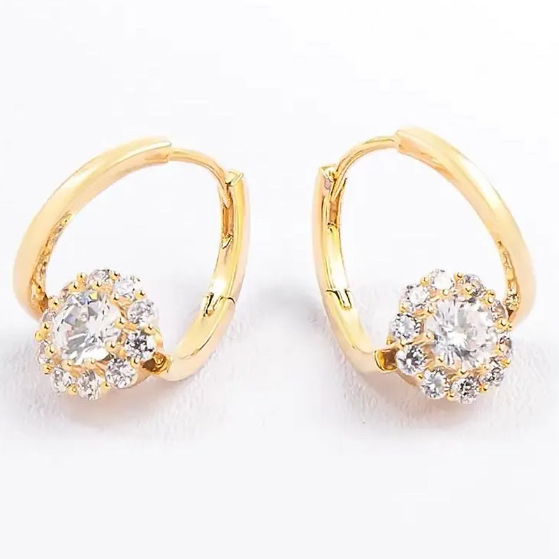 🎄Christmas Hot Sale✨Rotatable Zircon Earrings