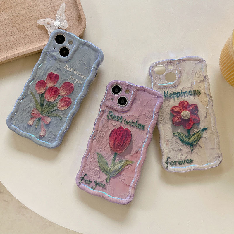 Oil Painting Flower Mobile Phone Case