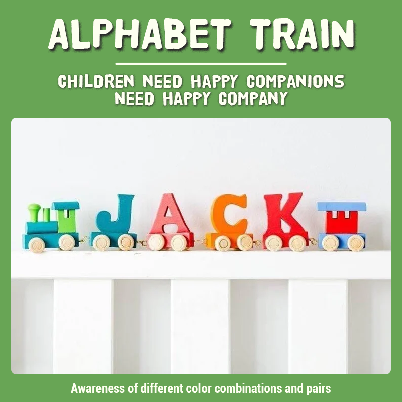 Wooden Colorful Letter Train Name Toy