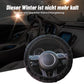 Gummifreier, Elastischer Plüsch-Lenkradbezug/Elastic steering wheel cover without inner ring