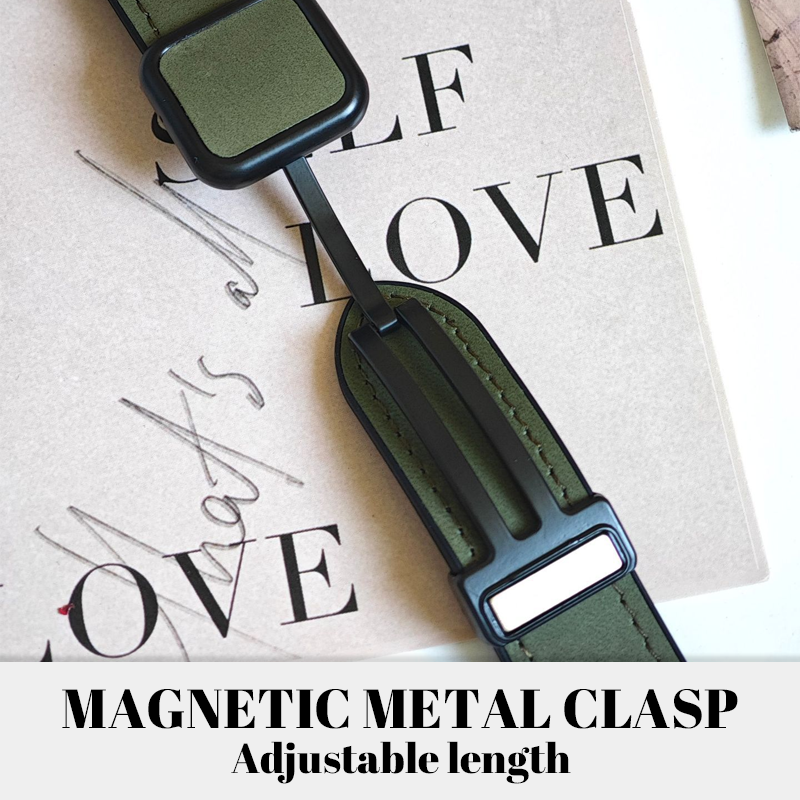 Magnetic Silicone Leather Wrist Strap
