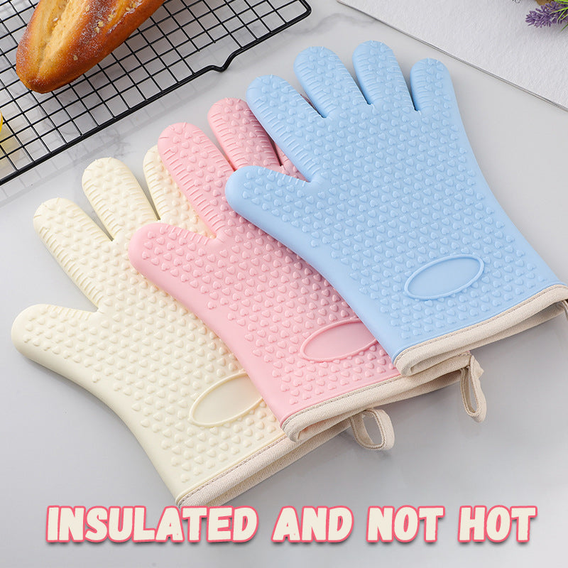 Anti-Slip Thickened Silicone Anti-Scald Gloves
