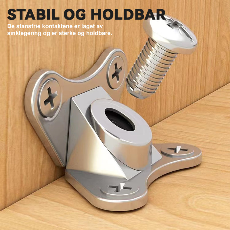 Sommerfuglkobling For Skap I Sinklegering/Zinc alloy cabinet butterfly connector