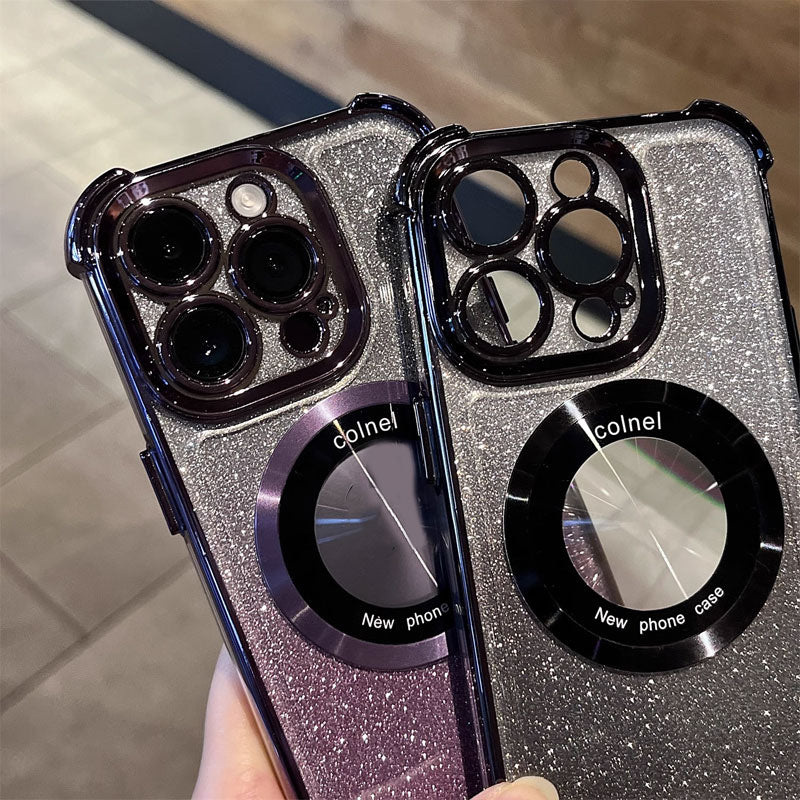 Glitter Gradient Magnetic Suction Shockproof Phone Case