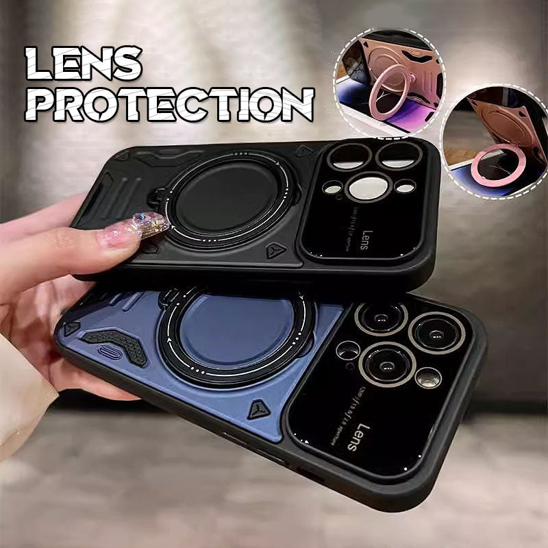 Large Window Swivel Bracket Mobile Phone Case