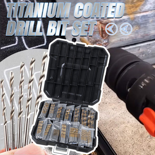 Titanium-Plated High-Speed Steel Drill Bit Set (Multiple Sets Of Specifications)