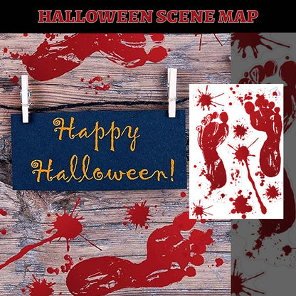 Halloween Bloody Handprint Sticker