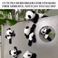 Panda Doll Magnetic Refrigerator Magnet