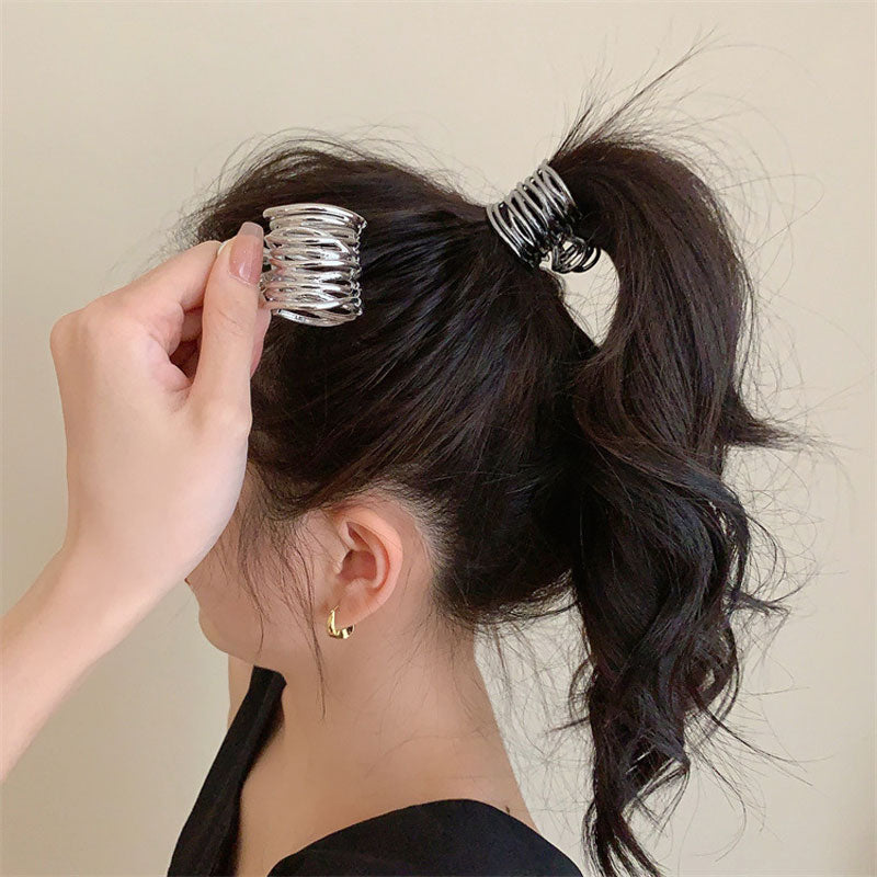 Simple High Ponytail Metal Clip