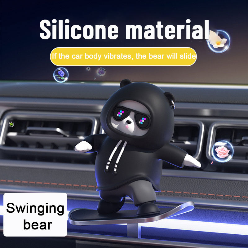 Car Skateboard Bear Ornaments