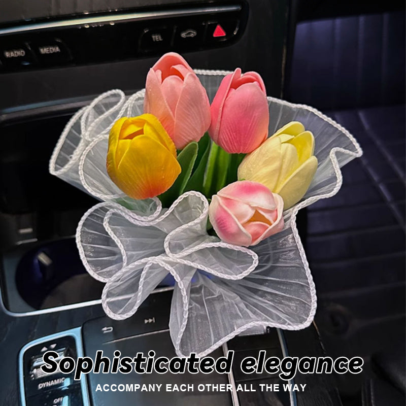 Tulip Bouquet Car Ornaments(5pcs)